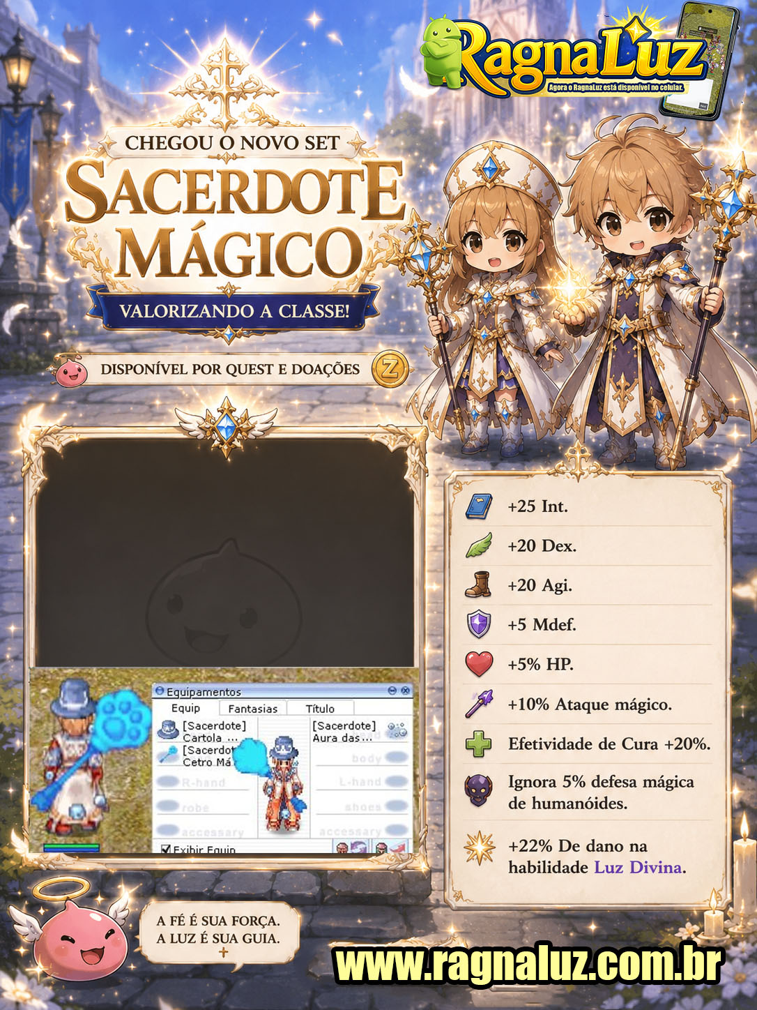 Novo set sacerdote quest e donater já disponível